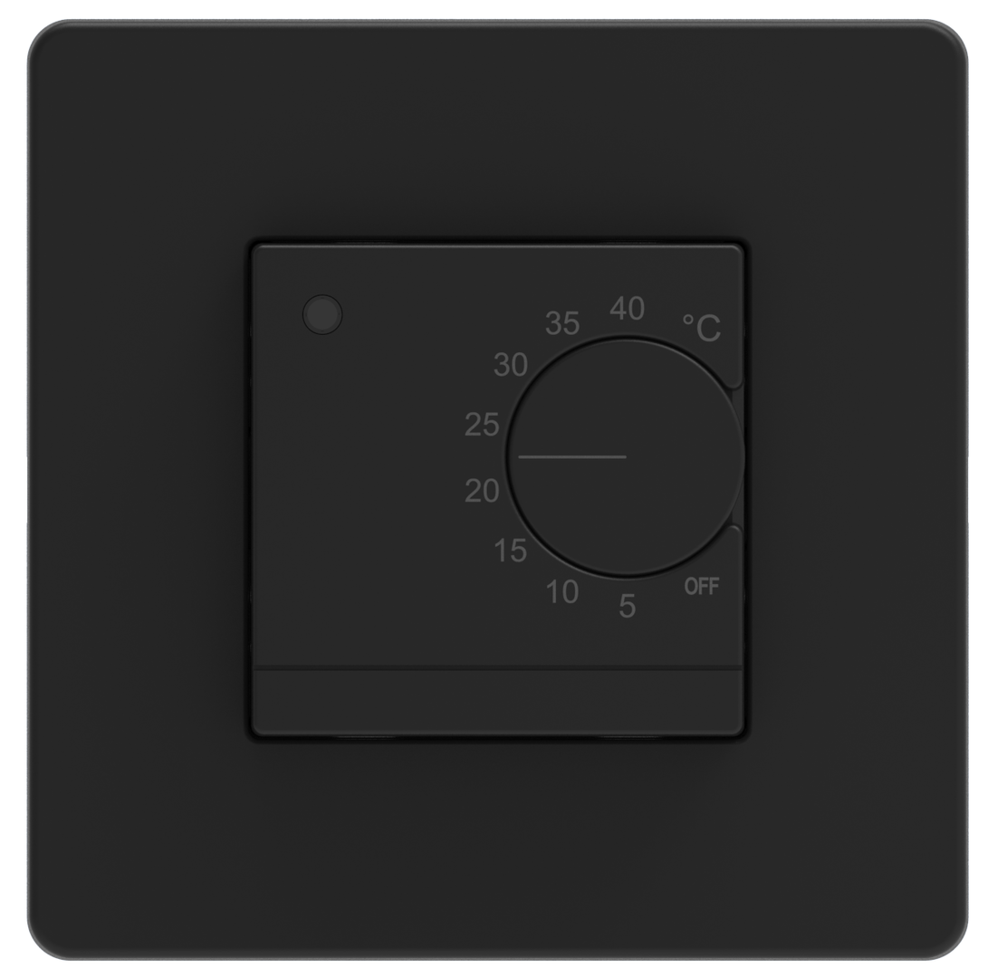 InTherm EU19 (чёрный матовый) терморегулятор для теплого пола