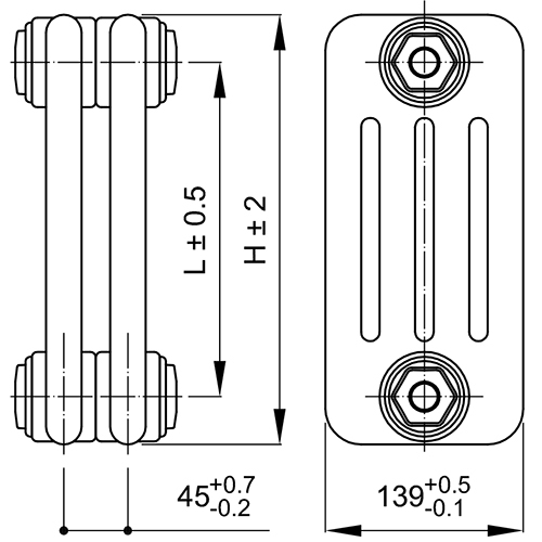 IRSAP TESI RR4 4 2000 YY 01 A4 02 1 секция радиатор отопления
