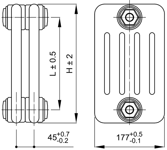 IRSAP TESI RR5 5 0260 YY 01 A4 02 1 секция радиатор отопления