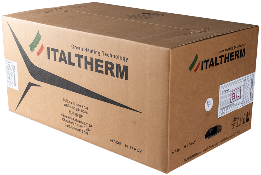 ITALTHERM CITY CLASS 25 F Black Moon Heating настенный газовый котел