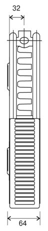 Kermi FKO 12 400x800 стальной панельный радиатор Тип 21