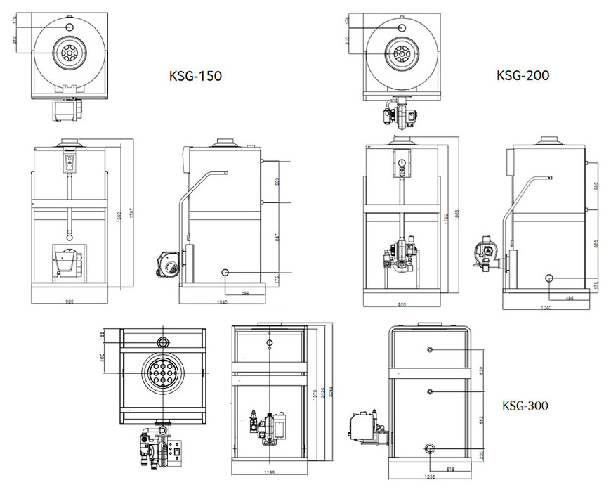 Kiturami KSG-300 (349 кВт) напольный газовый котел