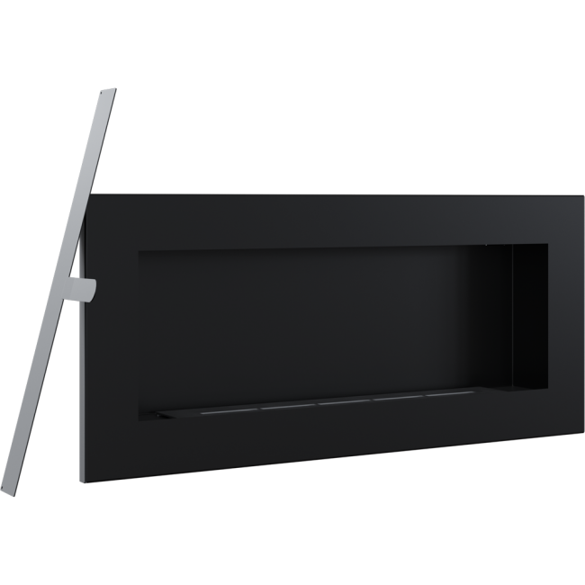 Kratki DELTA 2 SLIM черный, TUV настенный биокамин