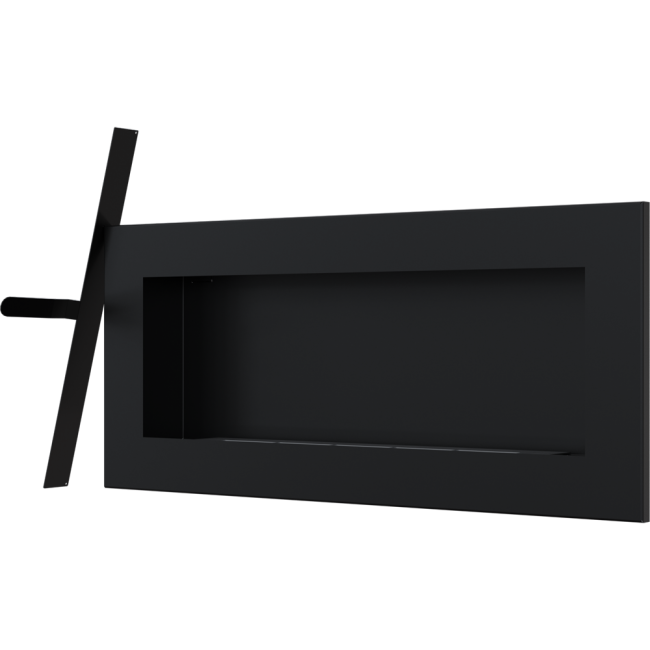 Kratki DELTA 2 SLIM черный, TUV настенный биокамин