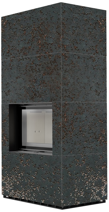 Kratki FLOKI PRO OXIDE NERO готовый дровяной каминокомплект