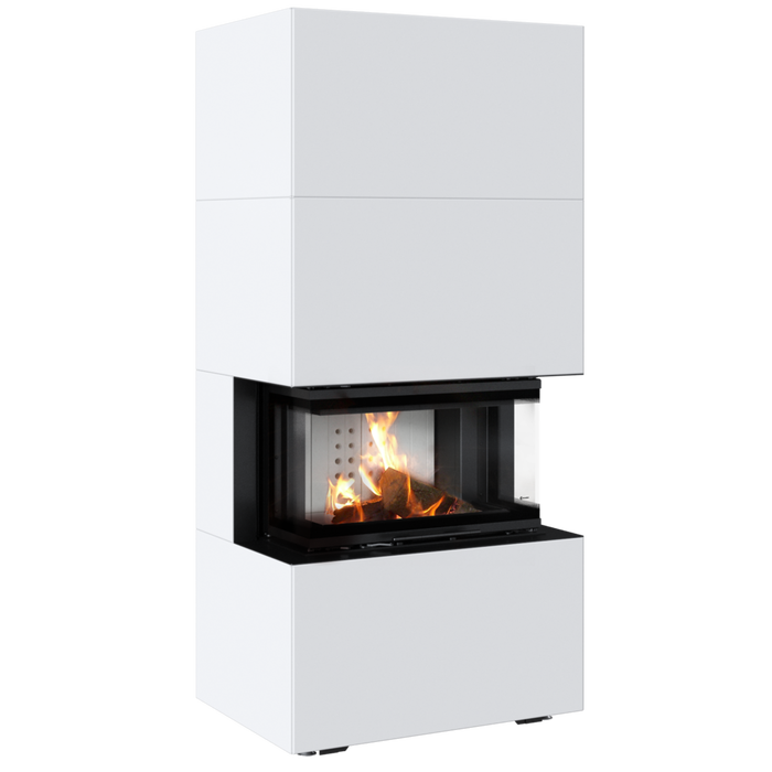 Kratki Home Easy Box белый с топкой NBC готовый дровяной каминокомплект