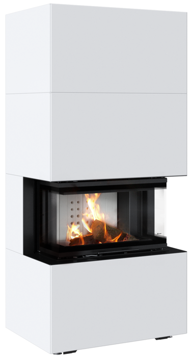 Kratki Home Easy Box белый с топкой NBC, с доводчиком готовый дровяной каминокомплект