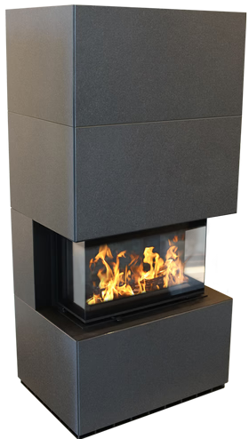 Kratki Home Easy Box Indian Black с топкой NBC готовый дровяной каминокомплект