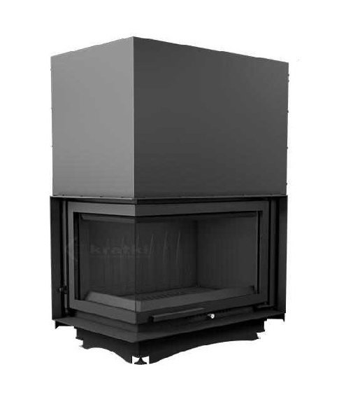Kratki Oliwia L/BS/G(угловое стекло слева, гильотина) угловая левая дровяная топка
