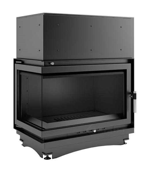 Kratki Oliwia PW/BL/22/BS/W(угловое стекло слева) угловая левая дровяная топка