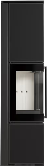 Kratki TORA/L, NERO ASSOLUTO PRO готовый дровяной каминокомплект