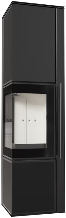 Kratki TORA/L, NERO ASSOLUTO PRO готовый дровяной каминокомплект