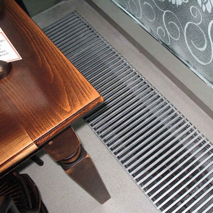 КЗТО Бриз 200x120x800 внутрипольный конвектор