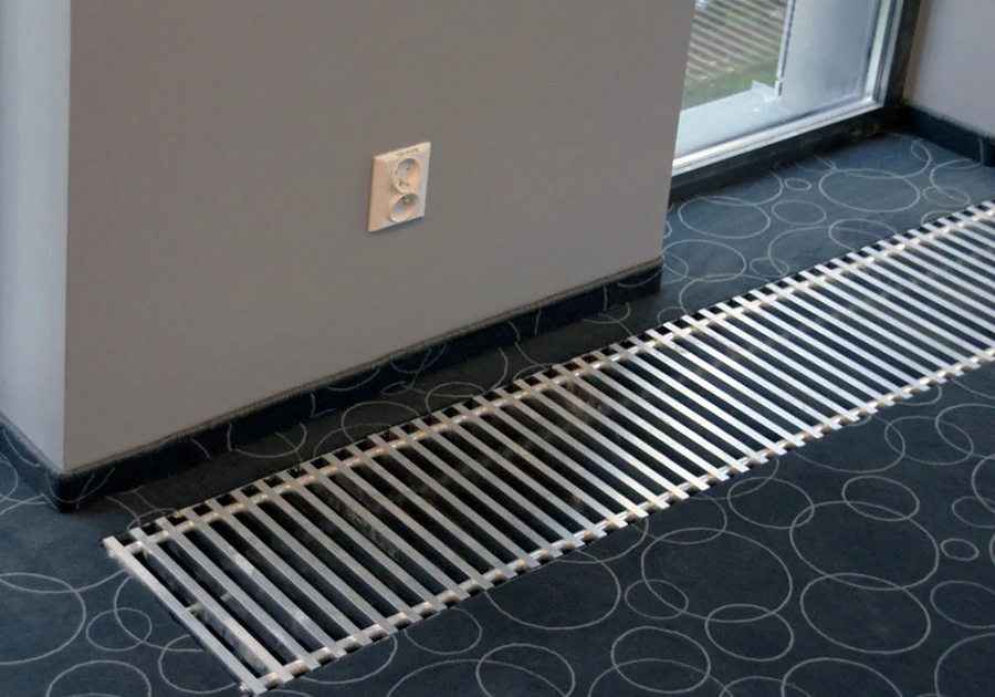 КЗТО Бриз Нерж 300x80x1800 2то внутрипольный конвектор