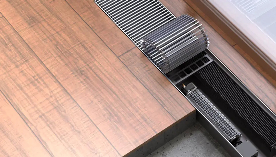 КЗТО Бриз В 24V 380x120x1100 внутрипольный конвектор