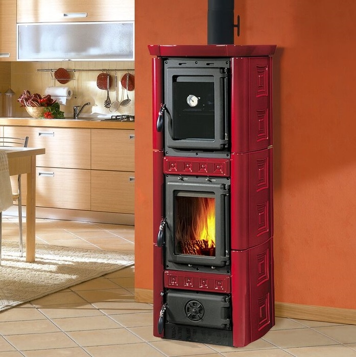 La Nordica Gaia Forno BO (бордовый) дровяная печь