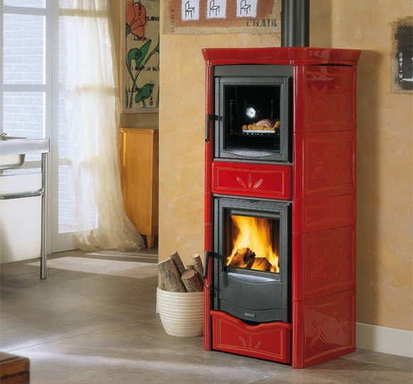 La Nordica Nicoletta Forno EVO BO (бордовый) дровяная печь