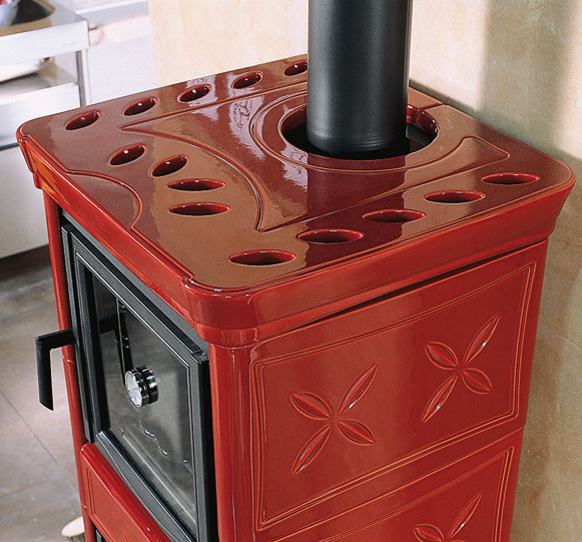 La Nordica Nicoletta Forno EVO BO (бордовый) дровяная печь