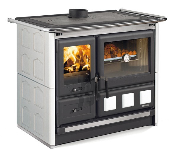 La Nordica ROSA XXL MAIOLICA BIN (белый) дровяная печь
