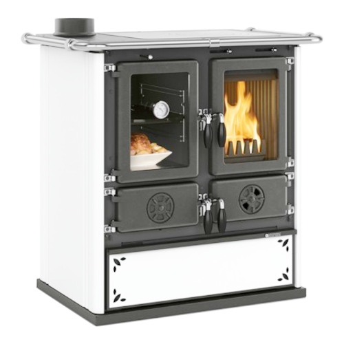 La Nordica ROSETTA SINISTRA STEEL BIANCO PUNTINATO (белый) дровяная печь