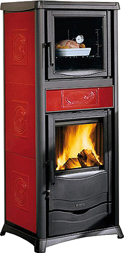 La Nordica TERMOROSELLA PLUS FORNO DSA 4,0 LIBERTY BORDEAUX (бордовый) дровяная печь
