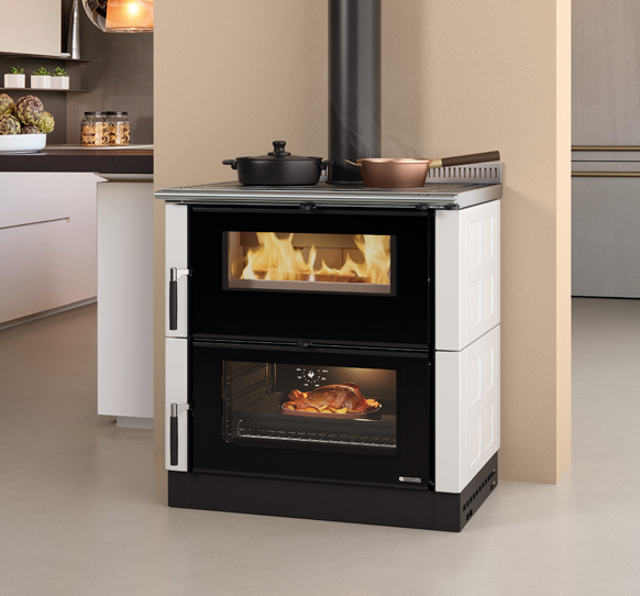 La Nordica VERONA XXL MAIOLICA BORDEAUX (бордовый) дровяная печь