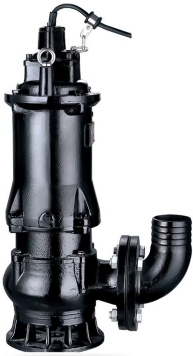 LEO 65WQD15-15-1.5, (1.5кВт, 35м3/ч, H-20м, d патр.65мм, до 25мм) фекальный насос