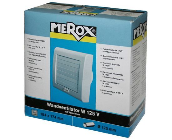 Marley Merox W 125 VN вытяжка для ванной диаметр 125 мм