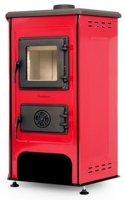 MBS CORNER RED дровяная печь