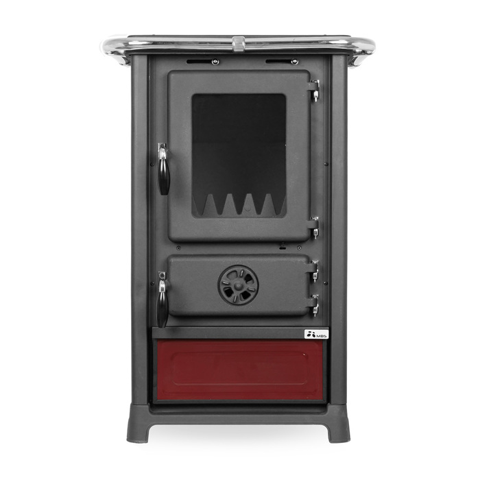 MBS OLYMP PLUS DARK RED/L дровяная печь