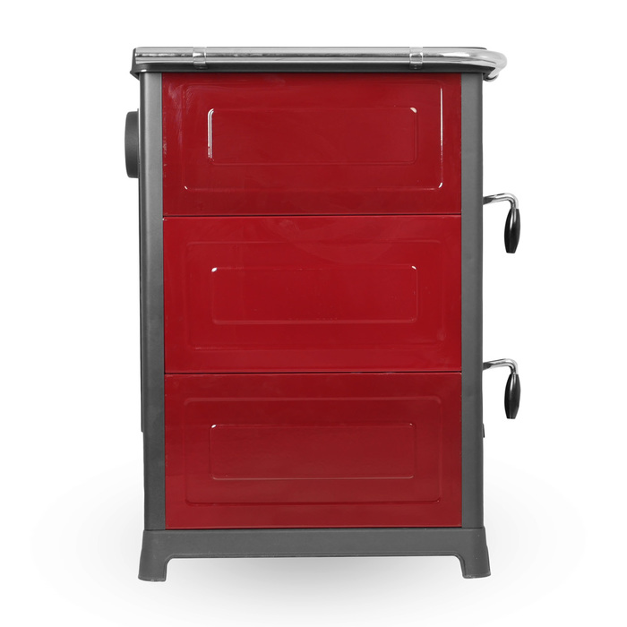 MBS OLYMP PLUS DARK RED/L дровяная печь