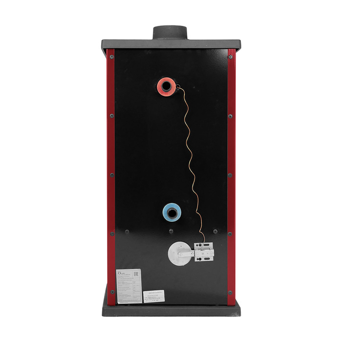MBS THERMO VESTA PLUS DARK RED дровяная печь