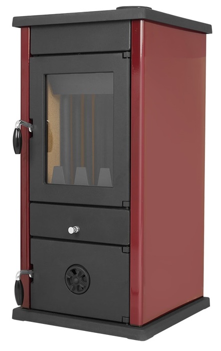 MBS VESTA ECO DARK RED дровяная печь