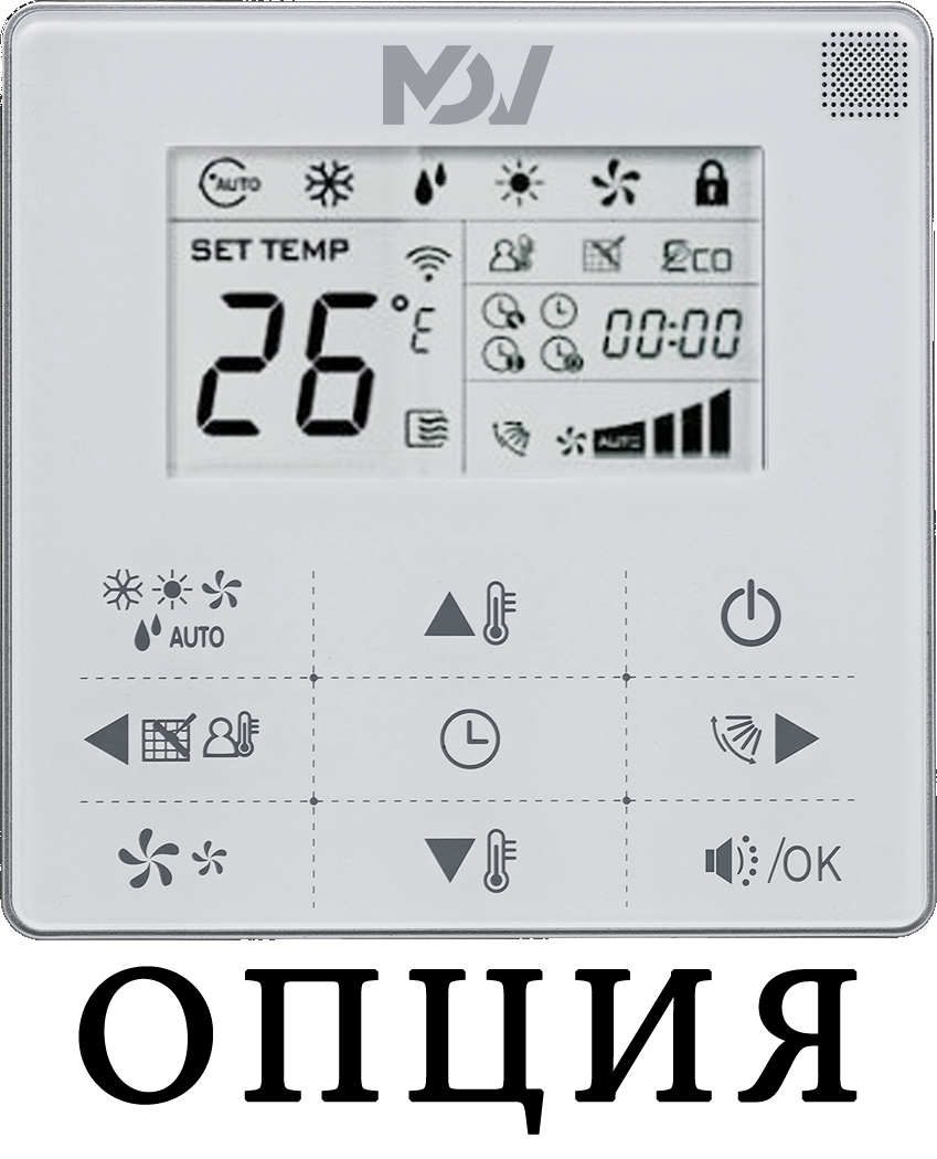 Mdv MDKD-300R/MDV-MBQ4-03B кассетный фанкойл до 3.5 кВт