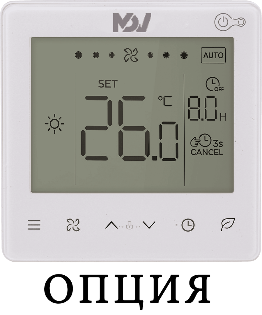 Mdv MDKT2-300G30 канальный фанкойл до 3.5 кВт