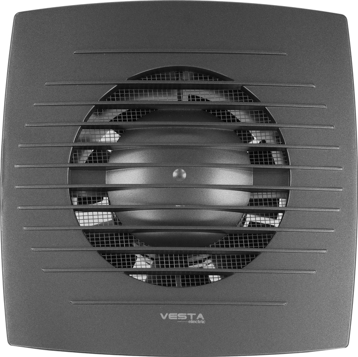 Metronex Vesta-Electric EF-100 Dark Grey вытяжка для ванной диаметр 100 мм