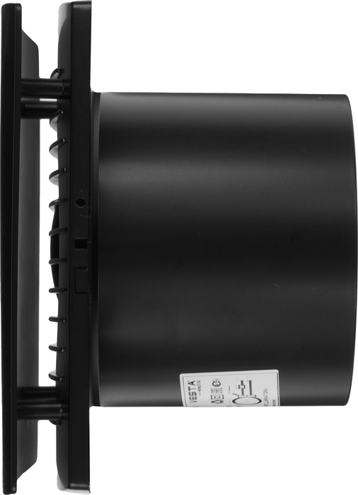 Metronex Vesta-Electric EF-100 Plus Black вытяжка для ванной диаметр 100 мм