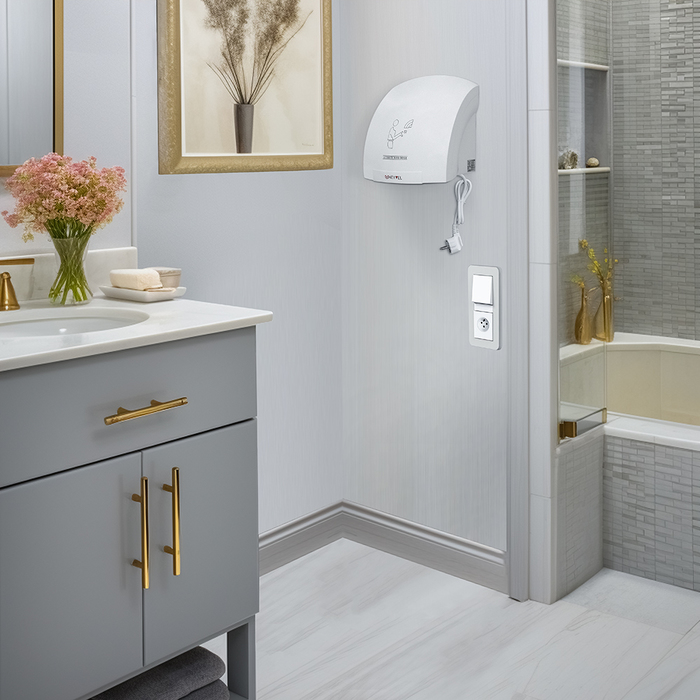 MEYVEL MH1-1800P1 (White) пластиковая сушилка для рук