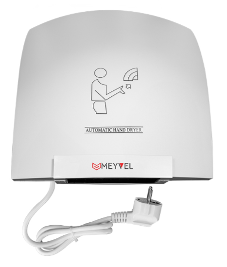 MEYVEL MH1-1800P1 (White) пластиковая сушилка для рук