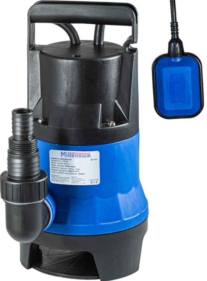 Millennium 1100Вт, 9м с пластиковым корпусом фекальный насос