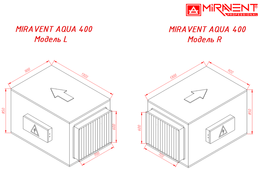 MIRAVENT AQUA 400 промышленный осушитель воздуха