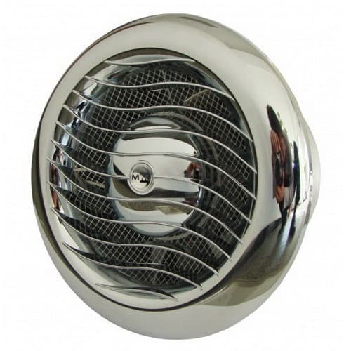 Mmotors ММ 100/110 круглый 110 м3/ч обратный клапан/решетка волна/хром вытяжка для ванной диаметр 100 мм