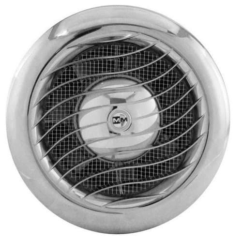 Mmotors ММ 100/110 круглый 110 м3/ч обратный клапан/решетка волна/хром вытяжка для ванной диаметр 100 мм