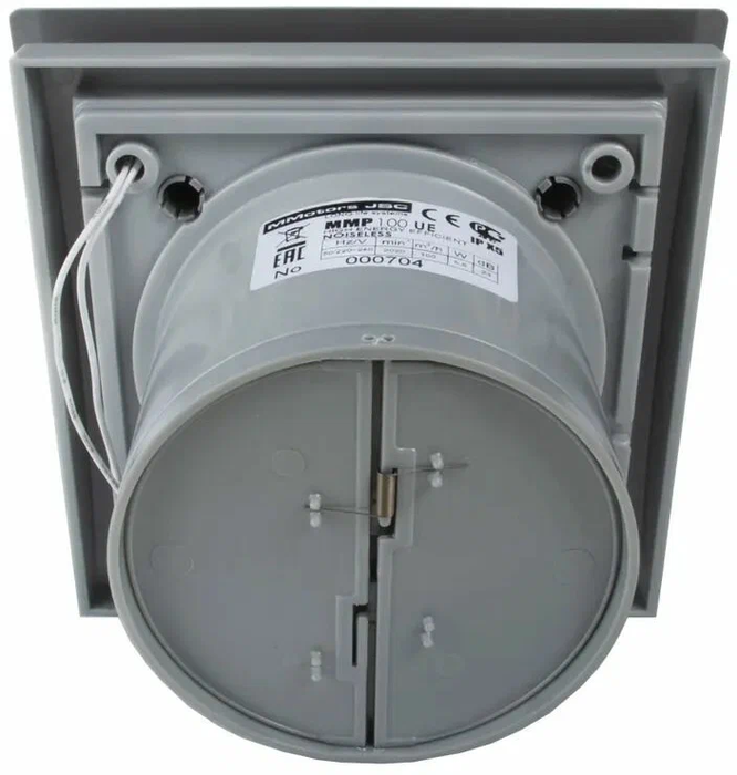 Mmotors ММ-Р 01 пластик овал 169 м3/ч 18 Вт обратный клапан/хром вытяжка для ванной диаметр 100 мм