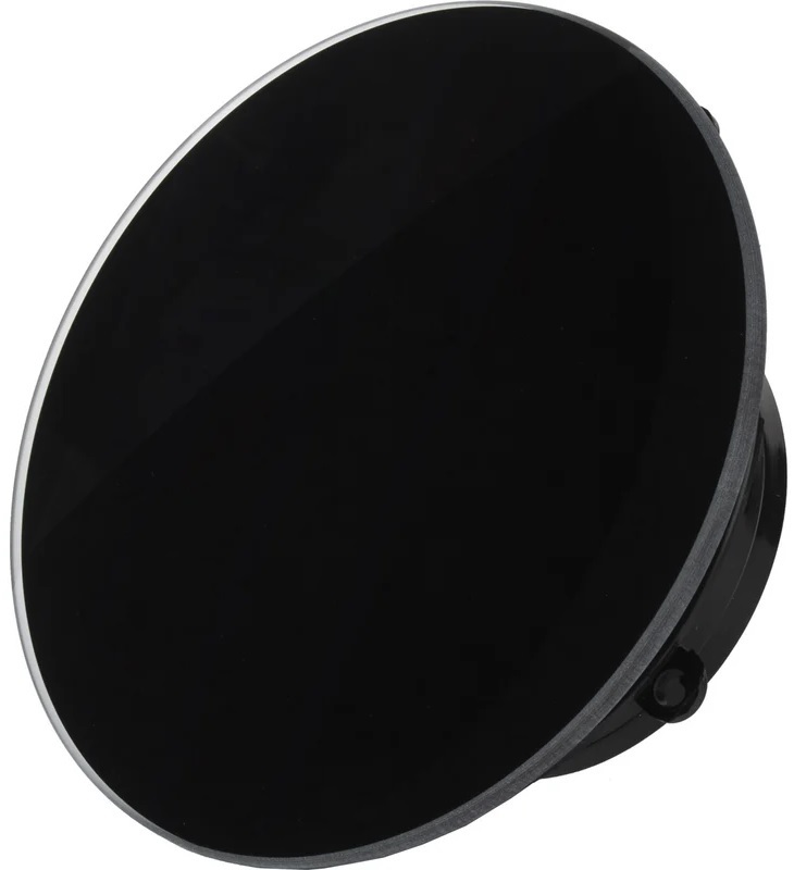 Mmotors ММ-Р 06 стекло круг, 90 м3/ч, 16 Вт, с обратным клапаном/черный глянцевый вытяжка для ванной диаметр 100 мм