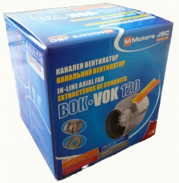 Mmotors ВOK 120/100 Т 150 м3/ч с обратным клапаном вентилятор