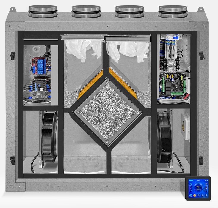 Naveka Node5-315(50m)/RP-M,VAC(D280),E3.4 Vertical с пультом TS4 приточно-вытяжная установка