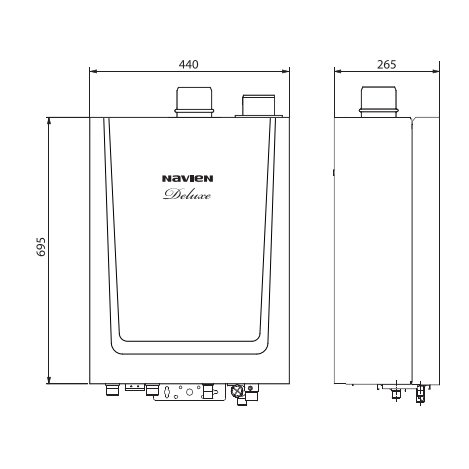 Navien Deluxe - 40k White настенный газовый котел