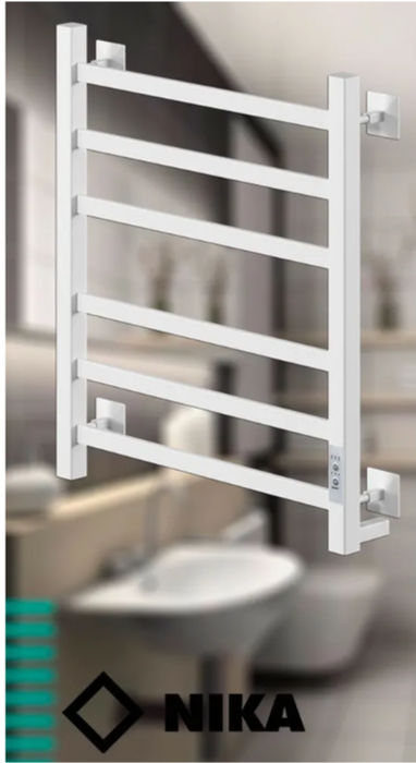 Ника STEP-1 60/50 RAL9016 белый матовый правый тэн электрический полотенцесушитель лесенка