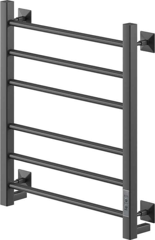 Ника STEP-3 60/40 RAL9005 черный матовый U электрический полотенцесушитель лесенка